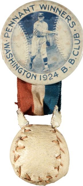 1925 Pinback Washington Senators